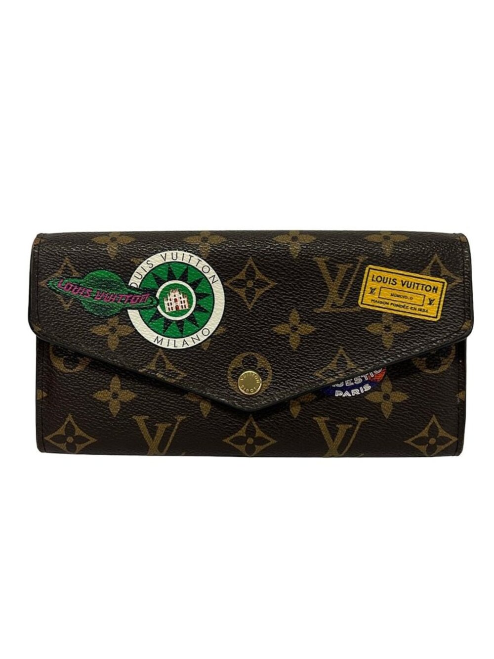 Louis Vuitton Wallet Monogram Portefeuille Sarah Fuchsia